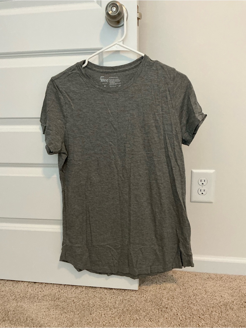 Felina Gray Short-Sleeve Crewneck Tee